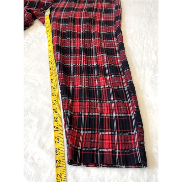 Zara Tartan Womens Tartan Plaid Crop Harem Pants Sz S Flat Front Pockets 80s - Picture 5 of 10